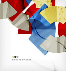 Abstract geometric shapes background