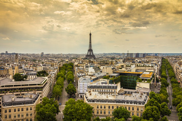 Fototapeta premium Beautiful view of Paris France