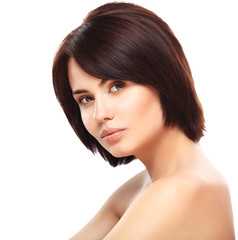 Fototapeta premium Beautiful Girl.Perfect Skin. Beauty Face. Professional Makeup 