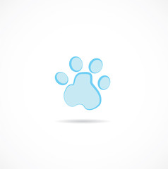 pet paw vector