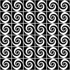 Design seamless monochrome spiral movement decorative pattern