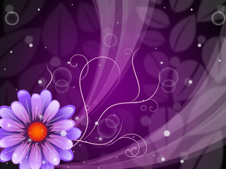 Flower Background Shows Petals Blooming And Beauty.