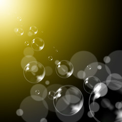 Bubbles Background Means Transparent And Soapy Balls.