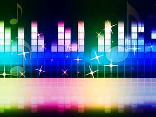 Rainbow Music Background Means Instruments Musical Or Classical.