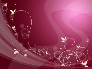Elegant Flowery Background Means Delicate Decoration Or Spring S