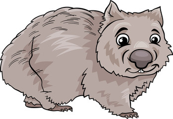 wombat animal cartoon illustration