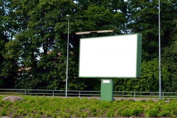 blank advertising billboard