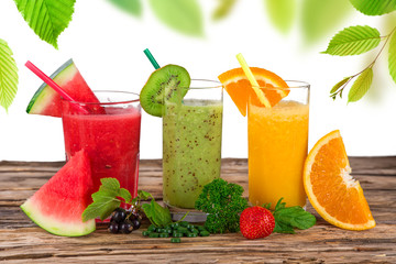 Fresh fruit juice, healthy drinks.