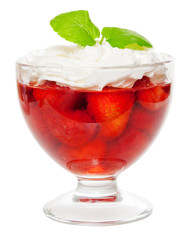 Strawberry jelly dessert