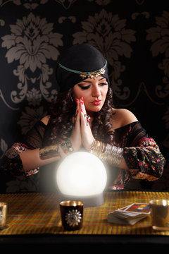 Portrait of a beautiful fortune-teller