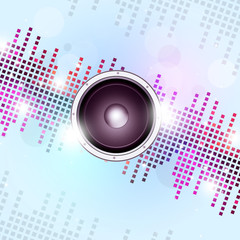 Obraz premium Sound Equalizer Party Background
