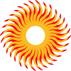 Cool Sonne Spirale Wirbel Design