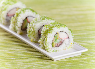 Japanese seafood sushi set