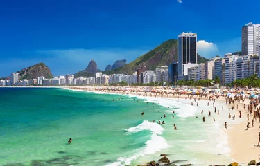 Fototapete Copacabana, Rio de Janeiro, Brasilien Blick auf den Strand der Copacabana in Rio de Janeiro, Brasilien