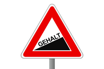 Schild mit Hinweis