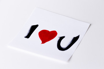 I heart u card