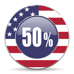50 percent american icon