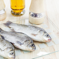 Fresh fish for menu.