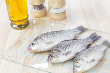 Fresh fish for menu.