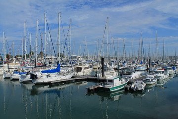 Fototapeta na wymiar Port de plaisance de La Rochelle, France