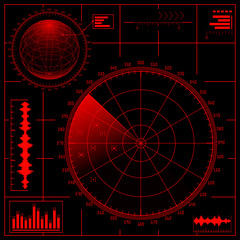 Red Radar Screen