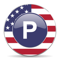 Obraz premium parking american icon