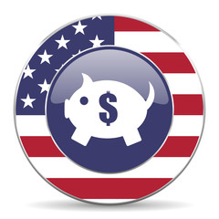 piggy bank american icon