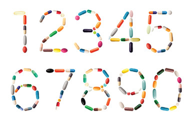 Numbers with pills