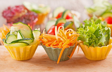 vegetable canapes