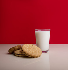 milk and crackers