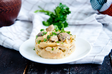 polenta with mushrooms