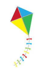 Fototapeta na wymiar vector colorful kite