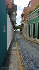 Obraz premium Old San Juan street