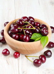 cherries in a bowl
