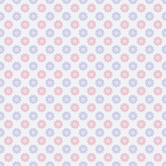 Nice vector seamless pattern (tiling). Sweet red, blue and white