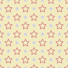 Nice vector seamless pattern (tiling). Sweet red, blue