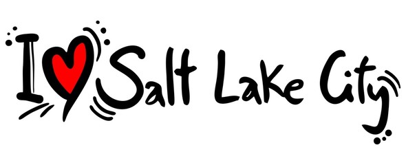 Fototapeta na wymiar Salt lake city love