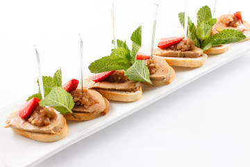 appetizer with strawberry