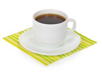 Drink in cup with saucer