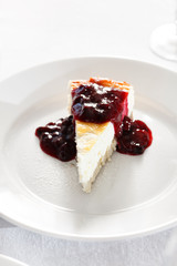 cheesecake with jam