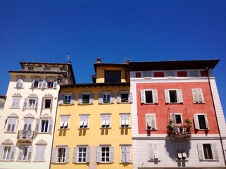 colorful buildings in Trento