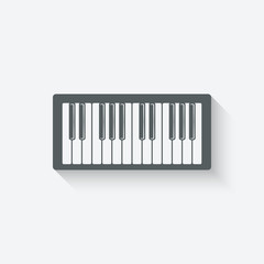piano music design element