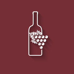 grapes wine design element