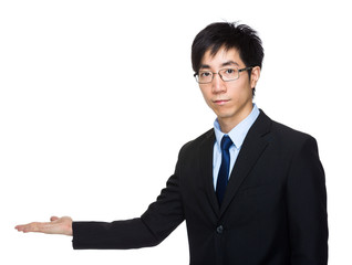 Asian businessman present