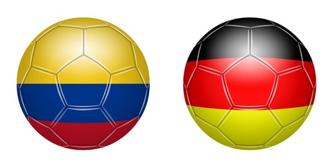 Fototapeta premium Fußball. Kolumbien – Deutschland
