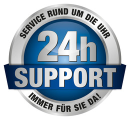 24h Support - Service rund um die Uhr - immer für Sie da!