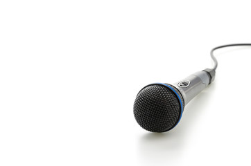 Microphone isolated on white