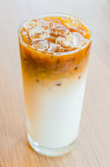 Iced latte coffee