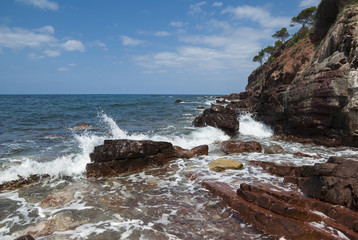 The coast of Mediterranean sea