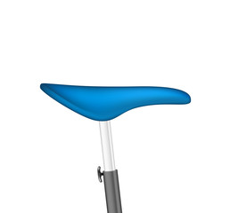 Bicycle seat in blue design